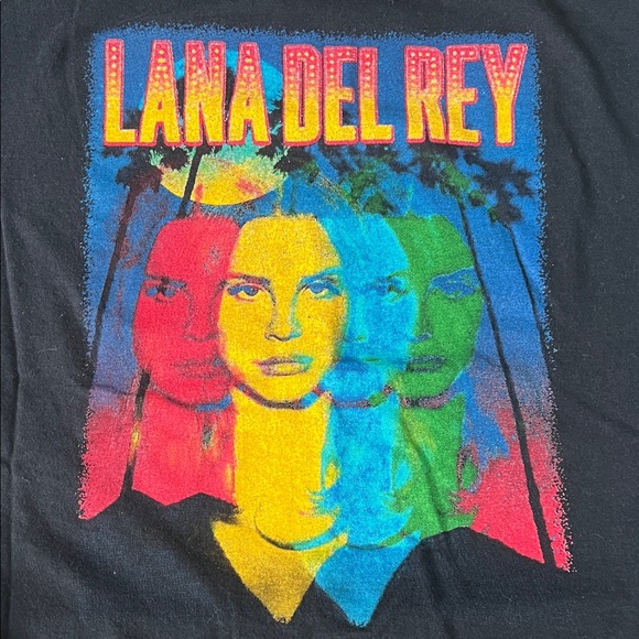 Lana Del Rey Graphic 2015 Tour TShirt Black Size Medium - Picture 1 of 5